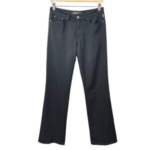 Vintage Versace Jeans Couture Medusa Black Nylon Midrise Jeans Size 6